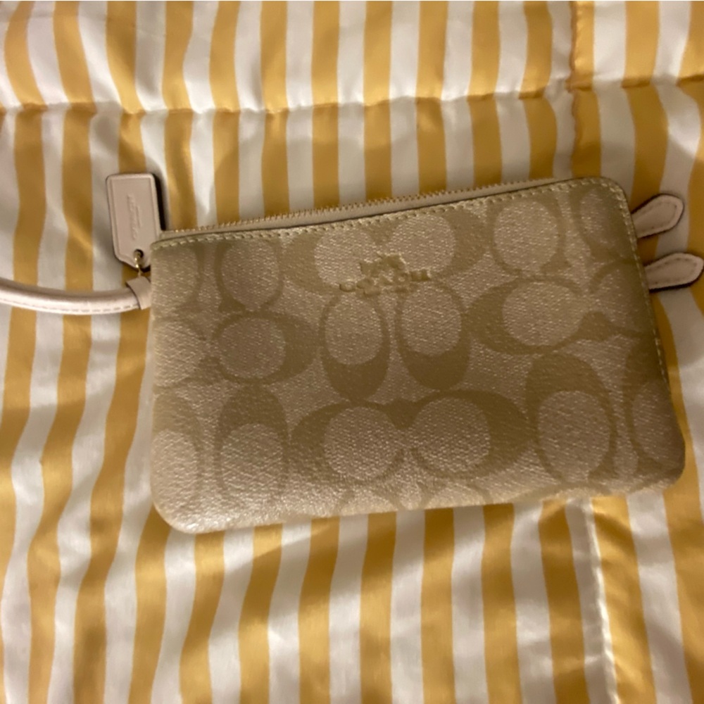 Coach double wristlet - used once